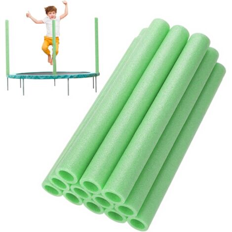 Pack de 12 fundas protectoras para barras de cama elástica - 40 cm - Verde
