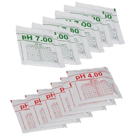Pack de 12 solutions tampon (6x ph4 et 6x ph7) - Hanna Instruments - R0824400