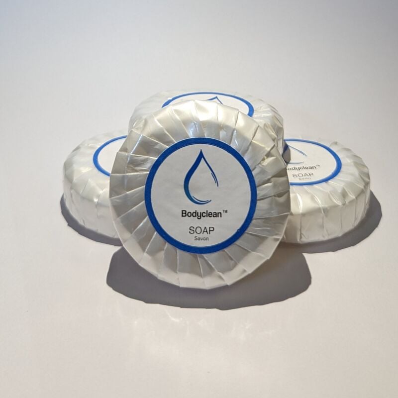 Pack de 100 savons 30g parfum orange pour établissements professionnels bodyclean