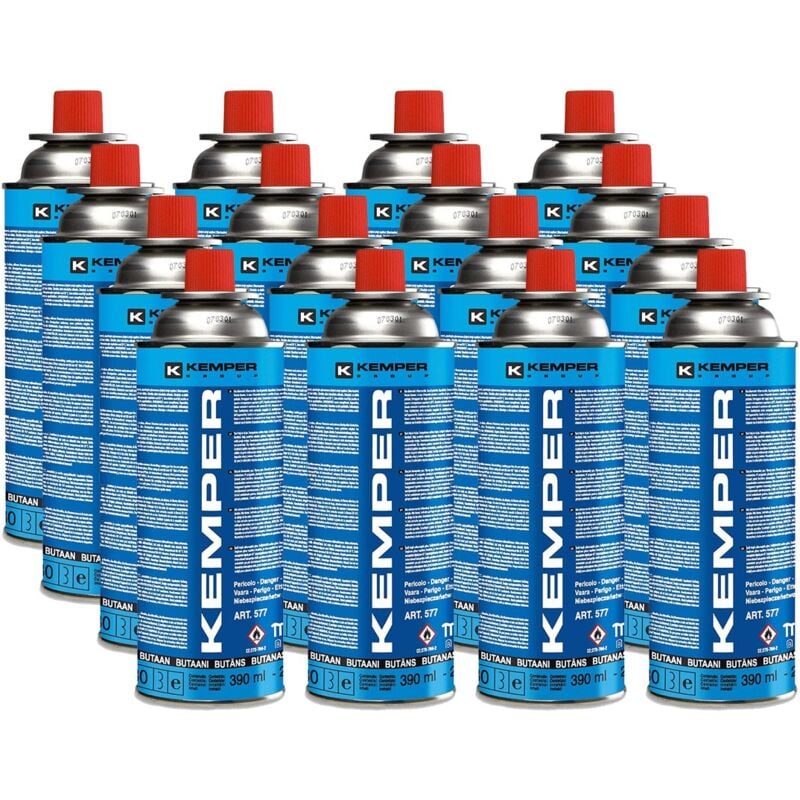 Kemper - Pack de 16 Cartouches gaz 227g Butane