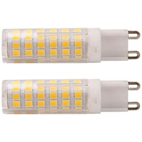 Pack De 2 Ampoules LED G9 7W 550 Lm Équivalent 60W Halogène Blanc Chaud 3000K Angle 360°