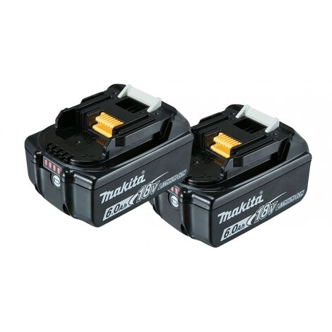 Pack de 2 batteries Makita 18 V 60 Ah BL1860B