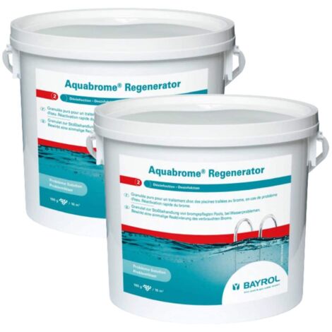 Pack de 2 Brome choc Aquabrome Regenerator / Oxidizer 5kg BAYROL