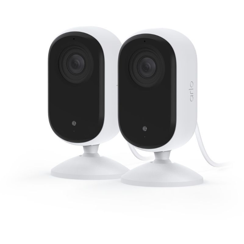 Pack de 2 caméra de sécurité extérieur Arlo Essential 2K intérieur