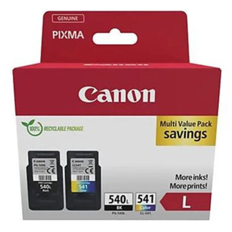 Pack de 2 cartouches d encre Canon PK PG540L CL541 Noir Cyan Jaune et Magenta