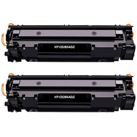 Pack de 2 cartuchos de toner genéricos HP CE285A/CE278A/CB435A/CB436A (85A/78A/35A/36A) de alta calidad.
Adecuado para uso en las siguientes impresor