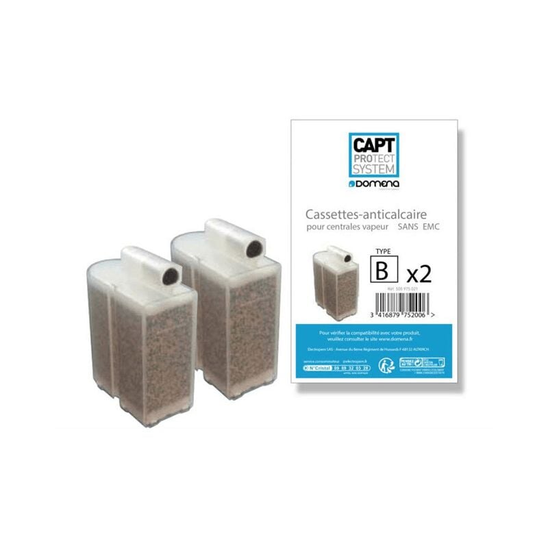 Domena - cassettes x 2 type b non emc pour pieces entretien du linge...