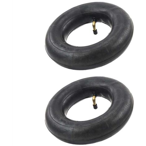 Pack de 2 Chambres à Air Valve TR87 pour Diable Chariot Brouette Dimensions 3.00-4 10X3 260X85 Noir