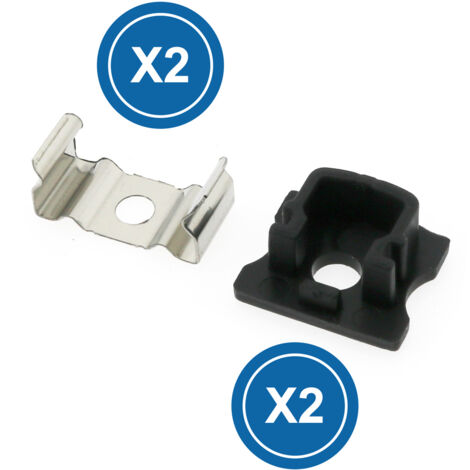 Pack de 2 chevilles et 2 agrafes pour Profil LM3720 - Ledme - LM3720A
