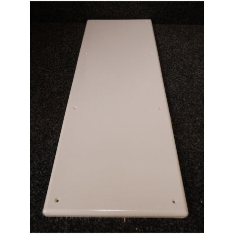 Pack de 2 couvercles rectangles 480x160mm plastique blanc à vis pour boite d'encastrement WBOX