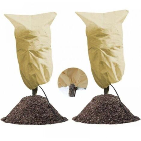 Pack de 2 cubiertas vegetales de invierno, 60 x 80 cm, cubierta vegetal de invierno, cubierta vegetal reutilizable, 70 g/m²,