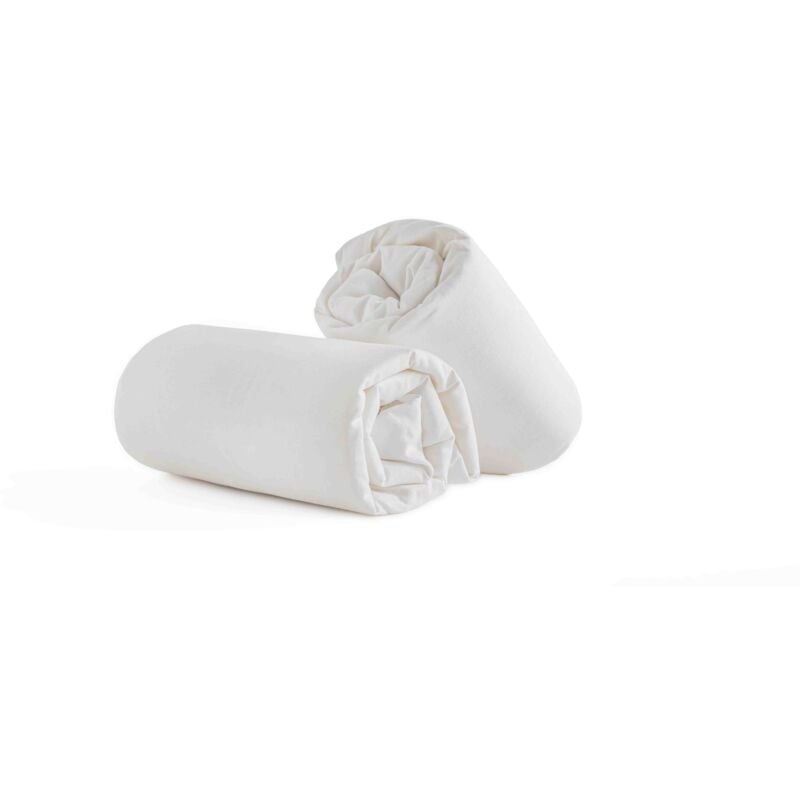 Pack de 2 draps-housses pour berceau en coton biologique, respirant de la plus haute qualité pour votre bébé. (Pack 2 Unités - 70x140 cm)