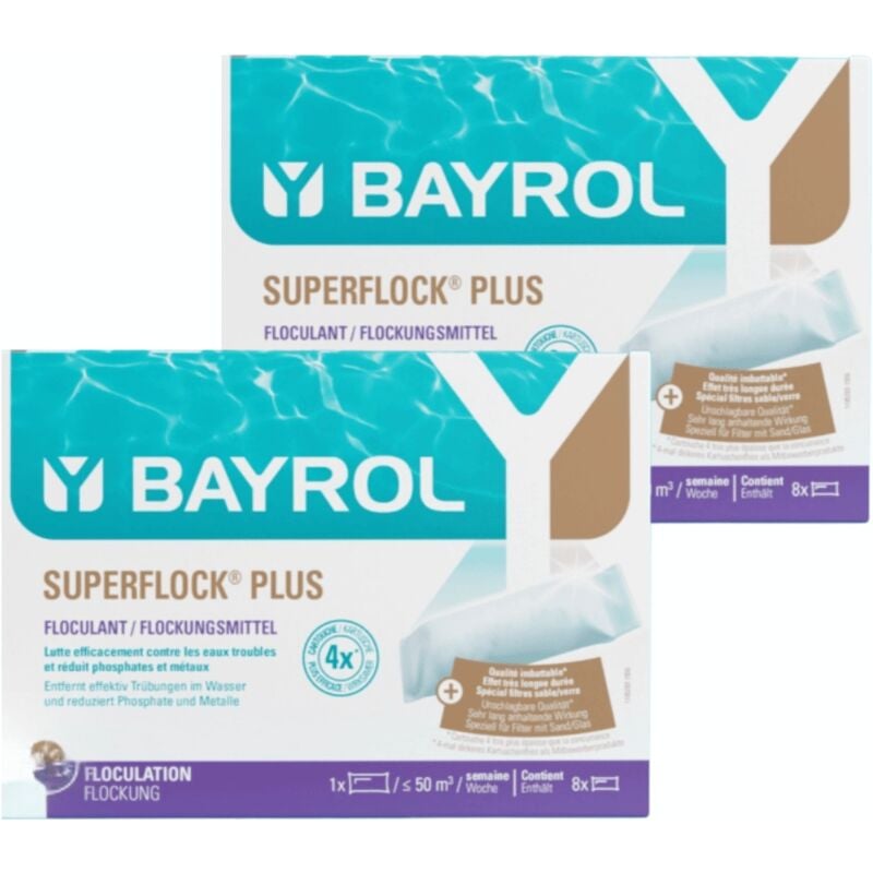 Bayrol - Pack de 2 Floculation manuelle Superflock plus