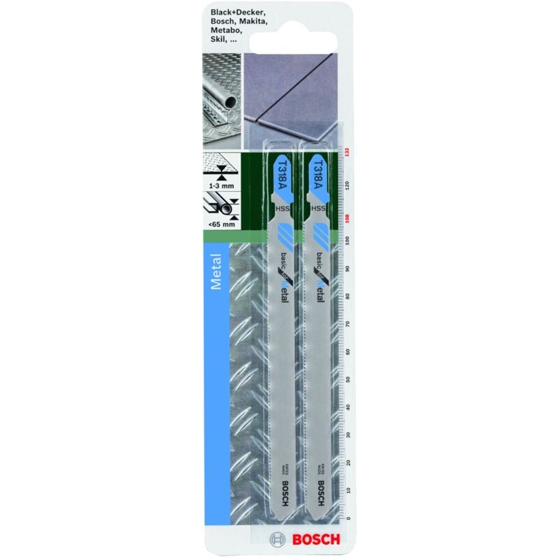 

2609256732 Hoja de sierra de calar HSS, T 318 A Basic for Metal - Bosch