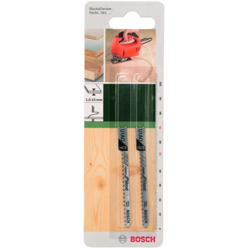 

2609256761 Hoja de sierra de calar HCS, U 1 AO Clean for Wood - Bosch