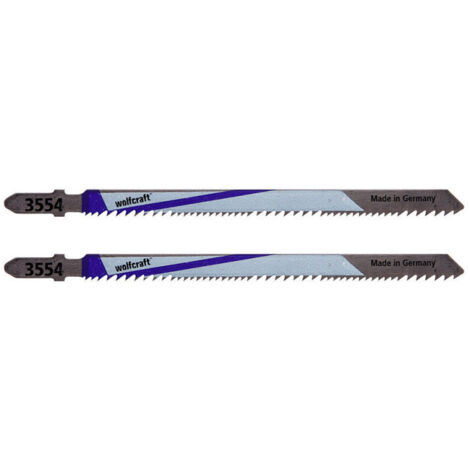 Pack de 2 Lames WOLFCRAFT 3554000 pour scie sauteuse L 110 mm