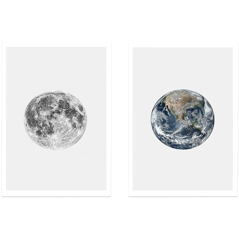 

Decowood - Pack de 2 láminas Moon and Earth Sin Marco