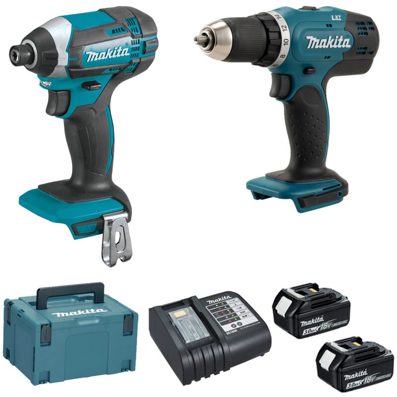 Makita - Pack 2 outils 18V lxt DDF453 + DTD152 2x3Ah en makpac - DLX2141JX2