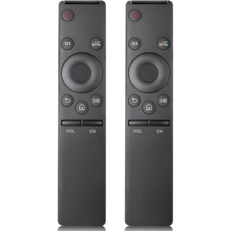 Pack de 2 mandos a distancia de repuesto para televisores Samsung, compatibles con todos los modelos Samsung Smart Frame, curvos, QLED, UHD, SUHD, HDR, LCD y LED HDTV.