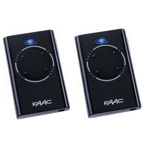 Pack de 2 mandos a distancia FAAC XT4 868 SLH negros