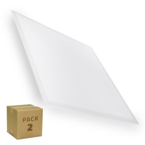 Pack de 2 Panel LED 60x60 cm 40W 4000lm 3000K LIFUD Blanco Cálido Pack de 2