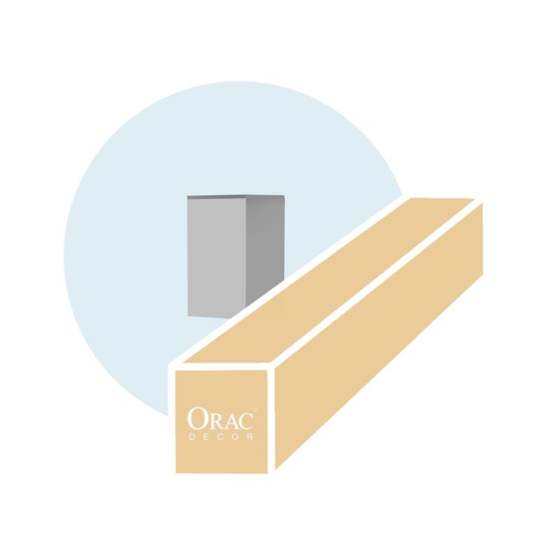 Set de 2 sabots de porte pour encadrement D330LR - L12,6 x H4,1 x L16cm Orac decor