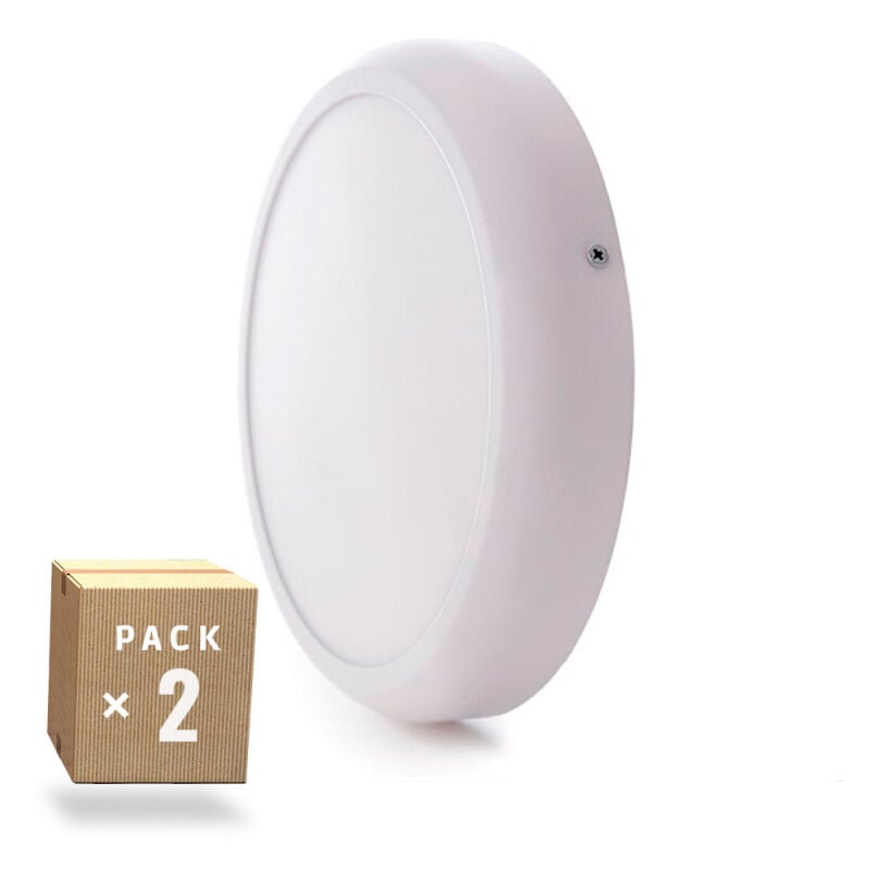 

Pack 2 Plafónes LED 18W 1440Lm 6000ºK Superficie 30.000H [GR-RDMZ01-18W-CW-PK2-AP] | Blanco Frío (GR-RDMZ01-18W-CW-PK2-AP)
