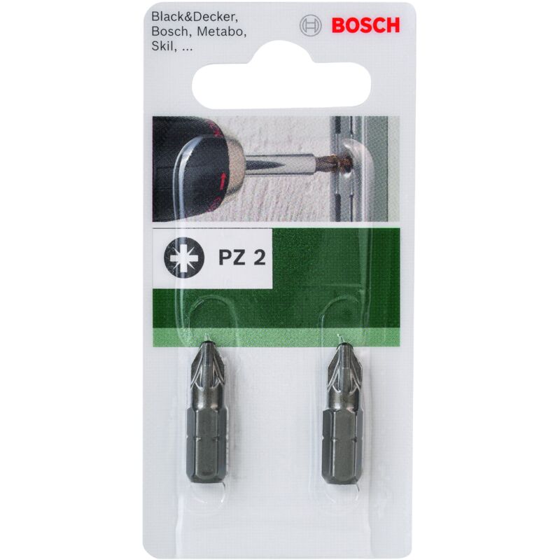 

2609255923 Punta destornillador estándar PZ Ranura cruz Pozidriv PZ 2 - Bosch