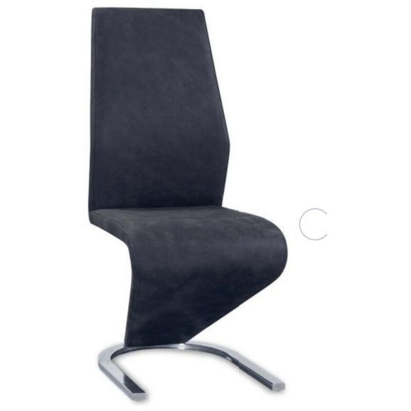 

Pack de 2 sillas Alejandria acabado tela gris oscuro. 100 cm (alto) 45 cm (ancho) 43 cm (fondo) Color GRIS OSCURO