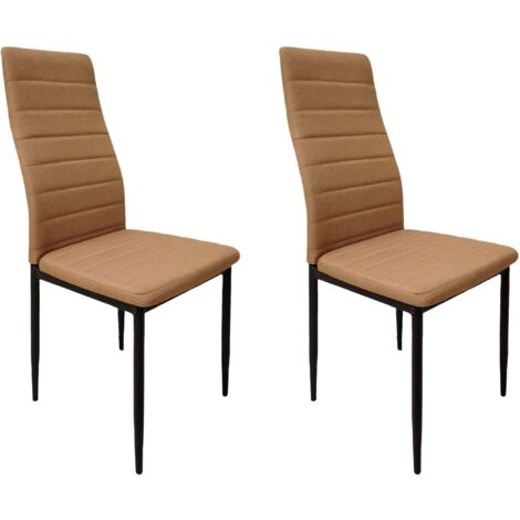 Pack de 2 Sillas marrones para Salón Comedor, Sillas Avat Moderno en Marrón 43x93x43 cm