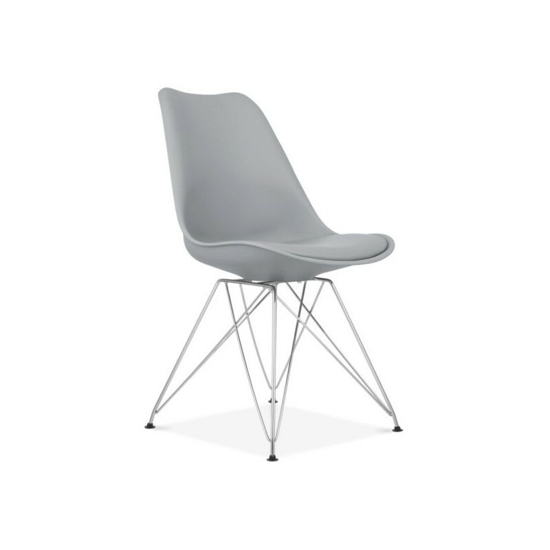 

Iconscorner - SILLA PARIS GRIS DE POLIPROPILENO PATA GRIS SOLO 1