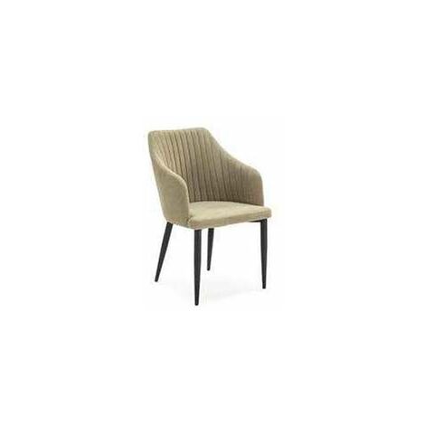 Pack de 2 sillones para comedor Marc tapizado textil verde, 88cm(alto) 55cm(ancho) 57cm(fondo)