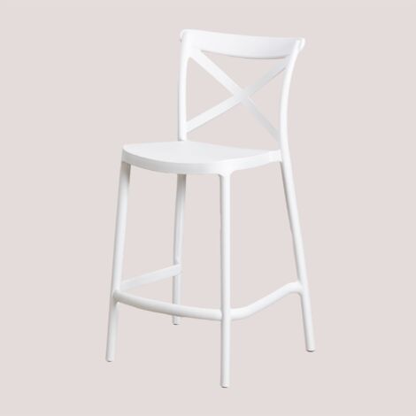 Pack de 2 Tabourets Hauts Otax SKLUM Blanc ↑65 cm