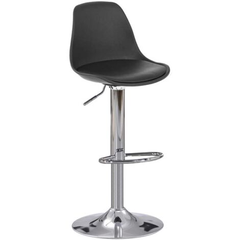 Pack de 2 taburetes regulables modelo Picaso color negro. 38 cm(ancho ) 84-104 cm(altura) 38 cm(fondo)