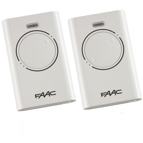 Pack de 2 Télécommande FAAC XT2 868 SLH BLANC