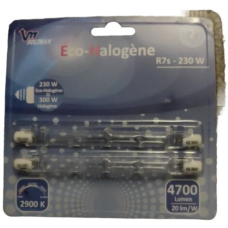 PACK DE 2 TUBES HALOGENE R7S VOLTMAN VOM521115