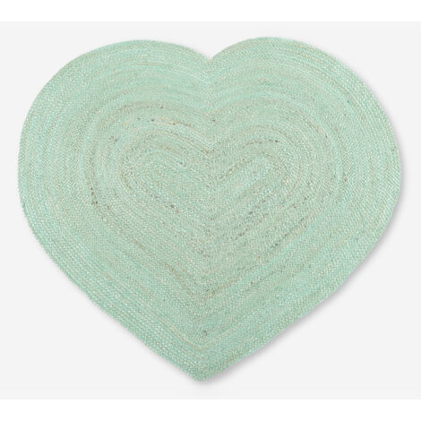 PACK DE 2 UNIDADES MANTEL INDIVIDUAL CORAZON AGUAMARINA 45X55CM