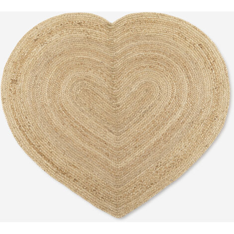 PACK DE 2 UNIDADES MANTEL INDIVIDUAL CORAZON NATURAL 45X55CM