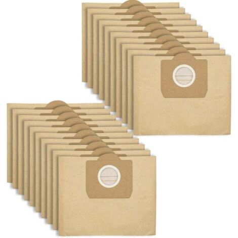 Pack de 20 bolsas para aspiradoras Kärcher WD3/MV3/A2201/2204/2504/2554/2251/2604, 6.959-130.0