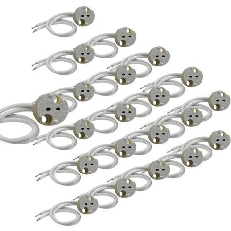 Pack de 20 - Douille GU5.3 MR16 - SILAMP