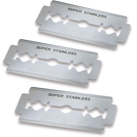 Pack de 200 cuchillas de acero inoxidable para navaja de peluquero EDM 95947
