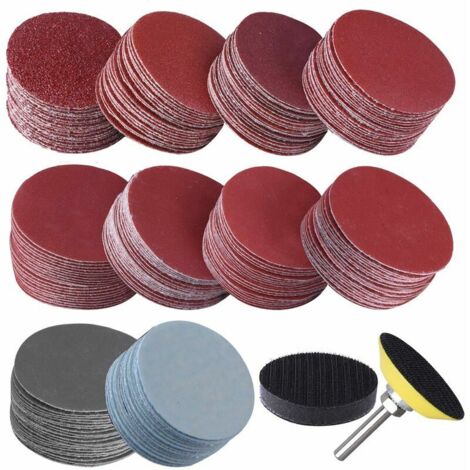 Pack de 200 meules 50mm meules grain 80 180 240 320 400 600 800 1000 2000 3000 pour meulage fraisage gravure