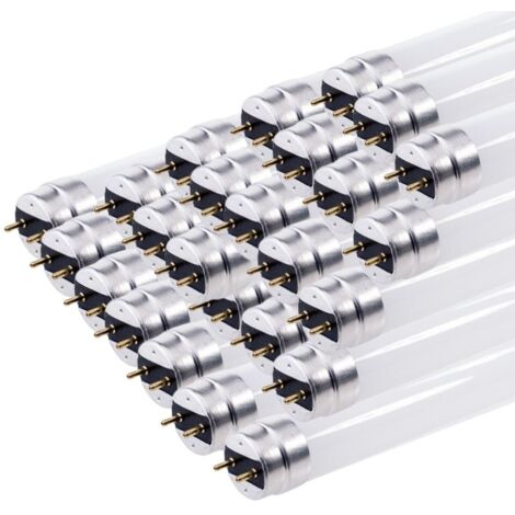 Pack de  25 - Tube Néon LED T8 60cm 9W Haut rendement - Blanc Froid 6000K - 8000K - SILAMP