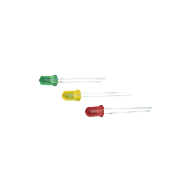 

Pack de 25 uds LED 5 mm color amarillo 12.675/5/A/C/7K 8430552103782 - Electro Dh