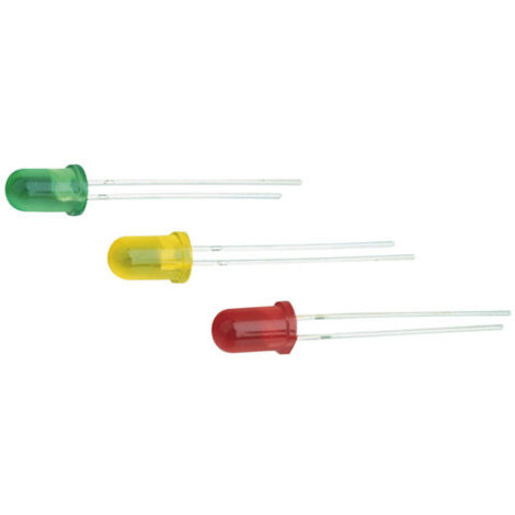 Pack de 25 uds LED 5 mm color amarillo Electro Dh 12.675/5/A/C/7K 8430552103782
