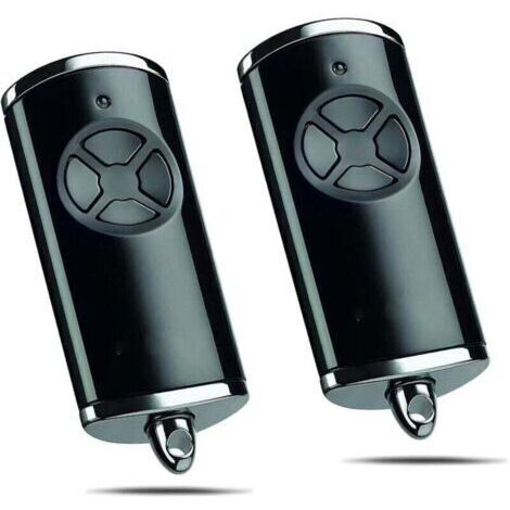 (Pack de 2)868MHz Télécommande pour Hörmann HSE4 BS,4 Canaux Télécommande de Rechange Bip Portail Porte De Garage Compatible avec Hörmann HSM4 HSE2 HS1 HS4 HSZ1