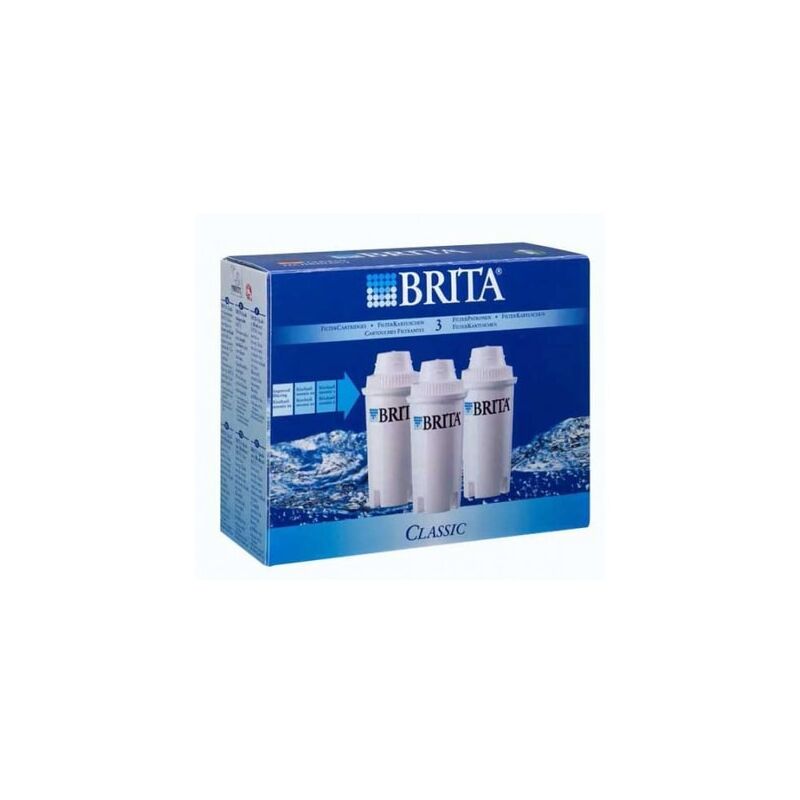 Brita - Pack de 3 cartouches filtratantes Classic blanc