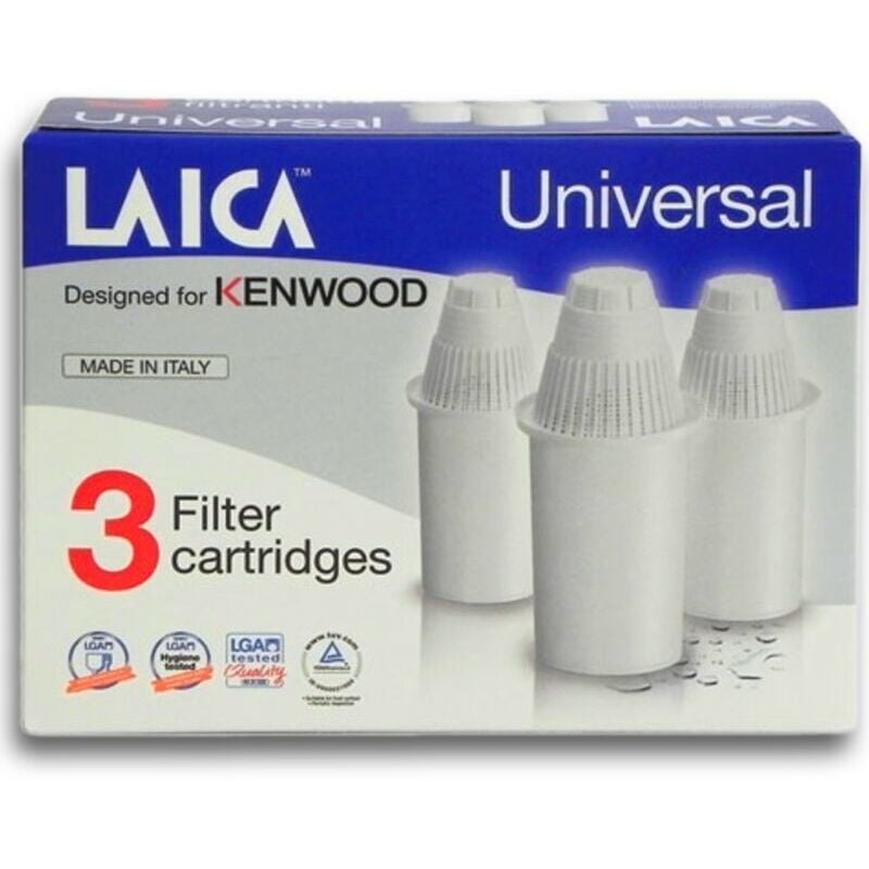 Kenwood - Pack de 3 cartouches filtrantes (LA1000) Bouilloire, carafe