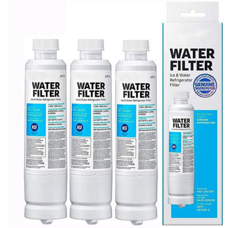 Pack de 3 cartouches filtrantes DA29-00020B – Filtration eau sans plomb – Compatible réfrigérateurs Samsung – Installation rapide sans outils