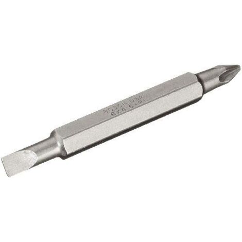 Pack de 3 embouts de tournevis doubles S 0,6x4,5, S 0,8x5,5, S 1,2x6,5 PH1, PH2, PH3 60 mm